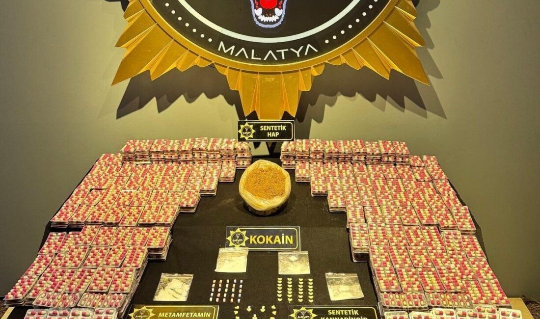 Malatya’da polis ekiplerince sokak satıcılarına yönelik düzenlenen uyuşturucu operasyonunda 10