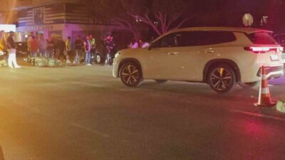 Antalya’nın Manavgat ilçesinde motosiklet ile otomobilin çarpışması sonucu meydana gelen