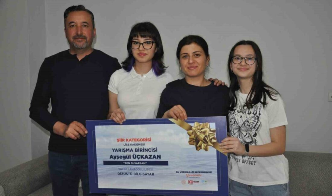 Manisa’nın Salihli ilçesinde eğitim gören lise öğrencisi Ayşegül Üçkazan, su