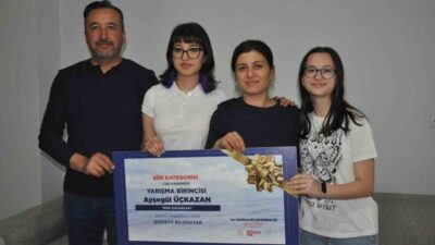 Manisa’nın Salihli ilçesinde eğitim gören lise öğrencisi Ayşegül Üçkazan, su