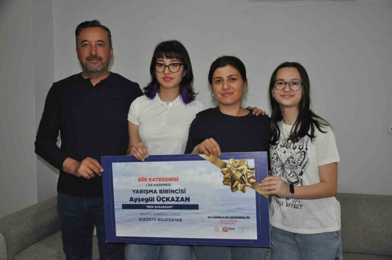 Manisa’nın Salihli ilçesinde eğitim gören lise öğrencisi Ayşegül Üçkazan, su