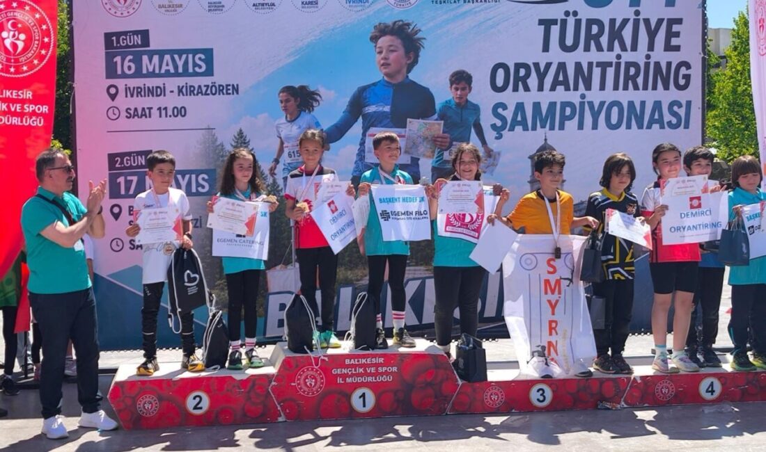 Balıkesir’de düzenlenen U14 Türkiye Oryantiring Şampiyonası ve U14 Ligi Kademe