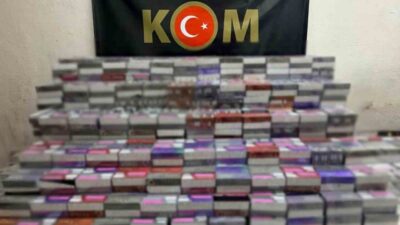 Mardin’in Nusaybin ilçesinde bir araçta 12 bin 780 paket kaçak