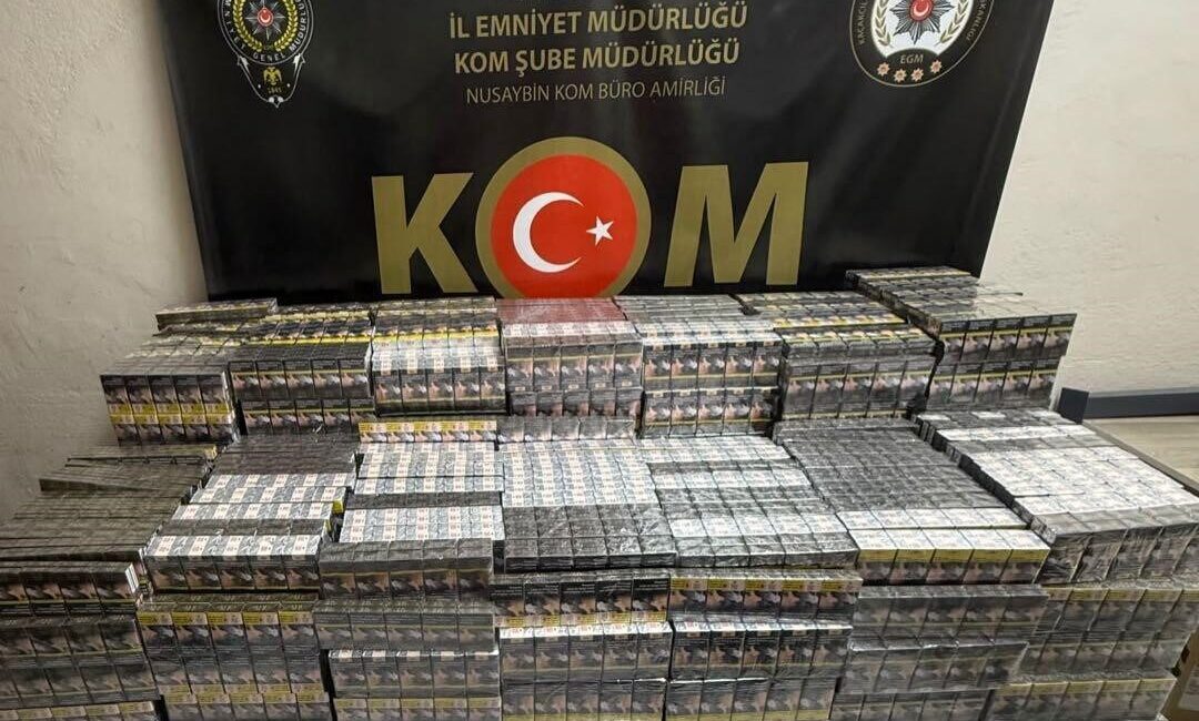 Mardin’in Nusaybin ilçesinde polis ekiplerince durdurulan araçta yapılan aramada 7