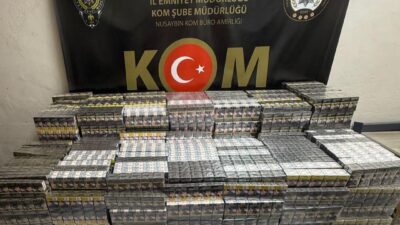 Mardin’in Nusaybin ilçesinde polis ekiplerince durdurulan araçta yapılan aramada 7