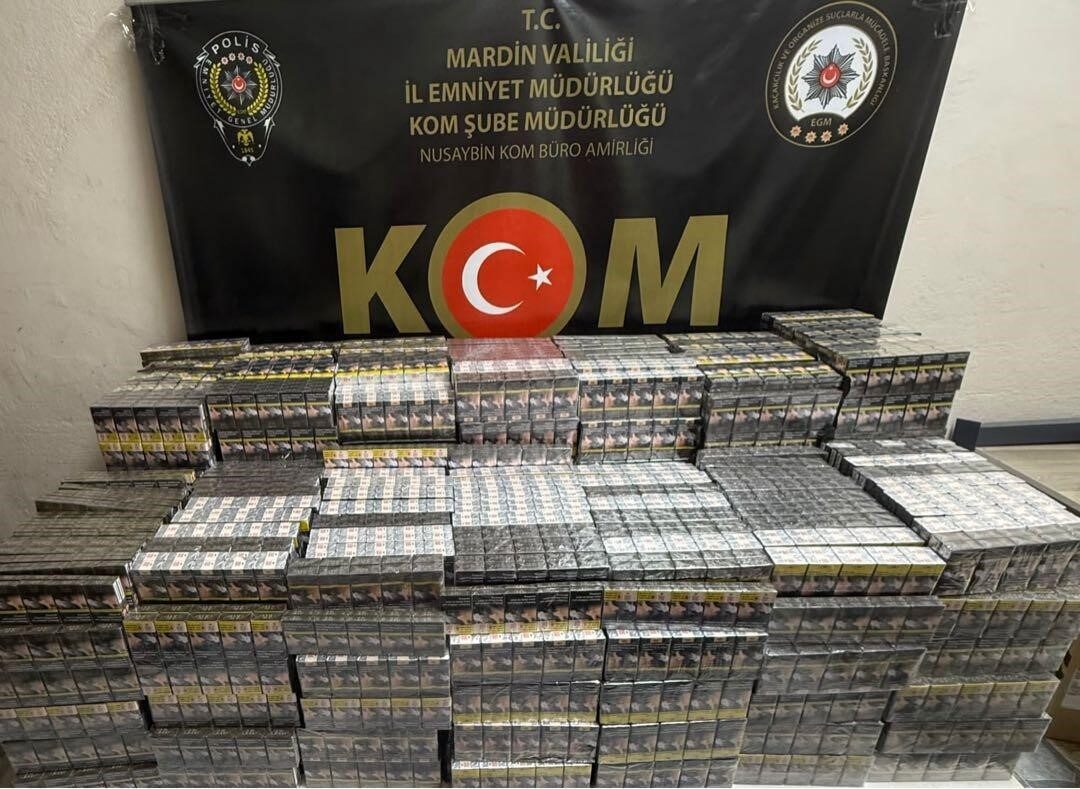 Mardin’in Nusaybin ilçesinde polis ekiplerince durdurulan araçta yapılan aramada 7