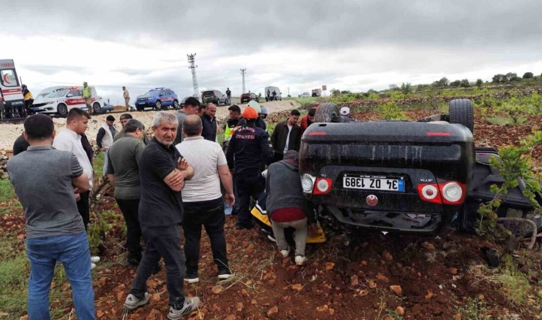 Mardin’in Ömerli ilçesinde otomobilin devrilmesi sonucu meydana gelen trafik kazasında