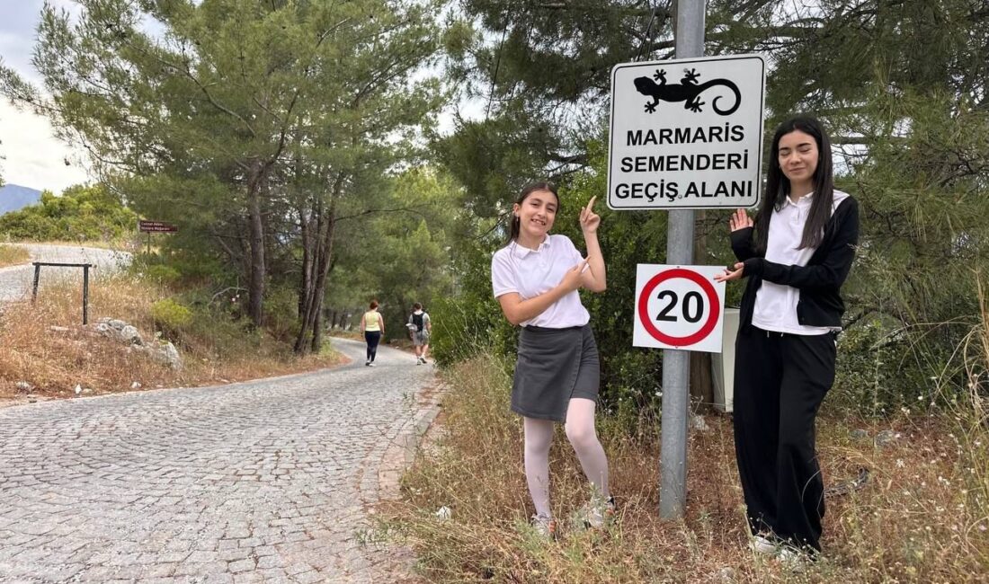 Muğla’nın Marmaris ilçesi Evrenpaşa Ortaokulu öğrencileri, bölgenin en önemli doğal