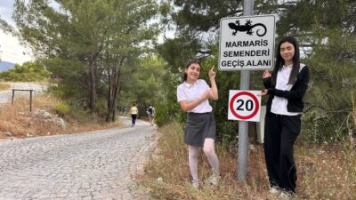 Muğla’nın Marmaris ilçesi Evrenpaşa Ortaokulu öğrencileri, bölgenin en önemli doğal