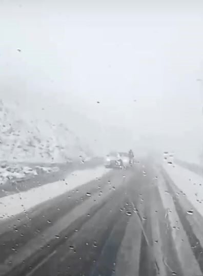 Ardahan’ın yüksek kesimlerinde etkili olan kar yağışı ve tipi, Ardahan-Şavşat