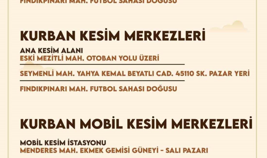 Mezitli Belediyesi, Kurban Bayramı öncesinde vatandaşların kurban ibadetlerini sağlıklı, güvenli