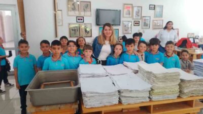 Eskişehir Vali Münir Raif Güney İlkokulu minik öğrencileri ‘geri dönüşümü’