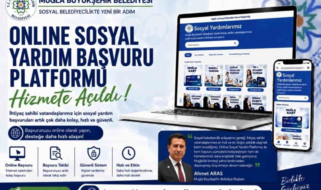 Muğla Büyükşehir Belediyesi sosyal yardımlara vatandaşların daha kolay ulaşması için