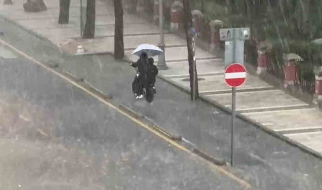 Muğla’da kısa süreli etkili olan sağanak yağış ve ardından gelen