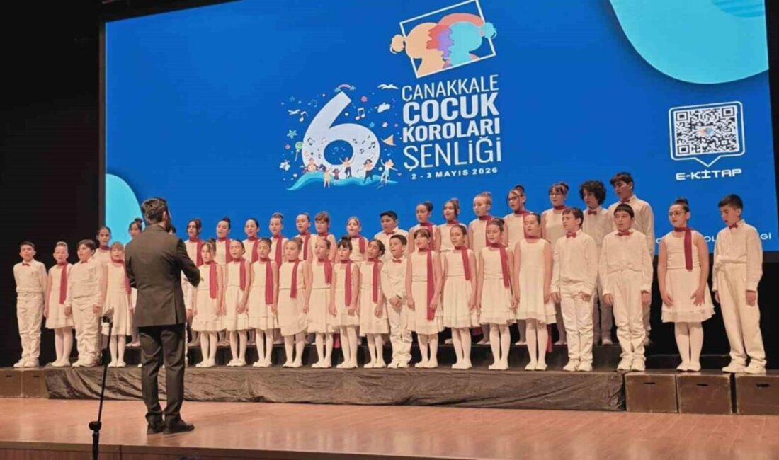 Muğla Büyükşehir Belediyesi Konservatuvarı Çoksesli Çocuk Korosu, Çanakkale’de katıldığı 6.