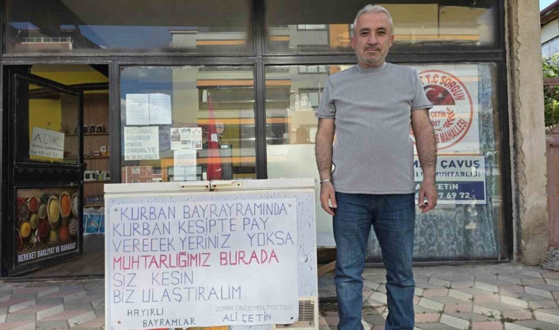 Yozgat’ın Sorgun ilçesi Osman Çavuş Mahallesi Muhtarı Ali Çetin, Kurban