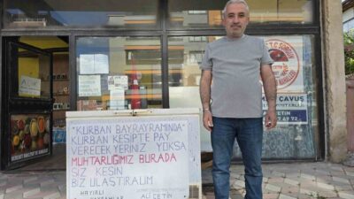 Yozgat’ın Sorgun ilçesi Osman Çavuş Mahallesi Muhtarı Ali Çetin, Kurban