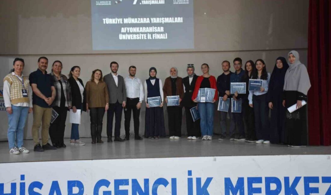 Afyonkarahisar Gençlik Merkezi’nde düzenlenen Türkiye 7.’nci Münazara Ligi İl Finalleri