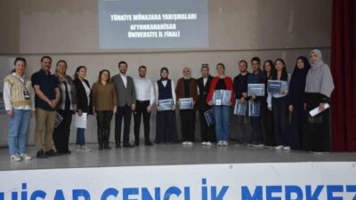 Afyonkarahisar Gençlik Merkezi’nde düzenlenen Türkiye 7.’nci Münazara Ligi İl Finalleri