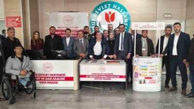 Muş Devlet Hastanesi’nde şehit aileleri, gaziler, engelli bireyler ve 65