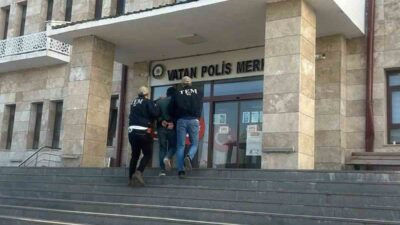 Muş’ta polis ekiplerince yürütülen çalışmalarda, haklarında kesinleşmiş hapis cezası bulunan