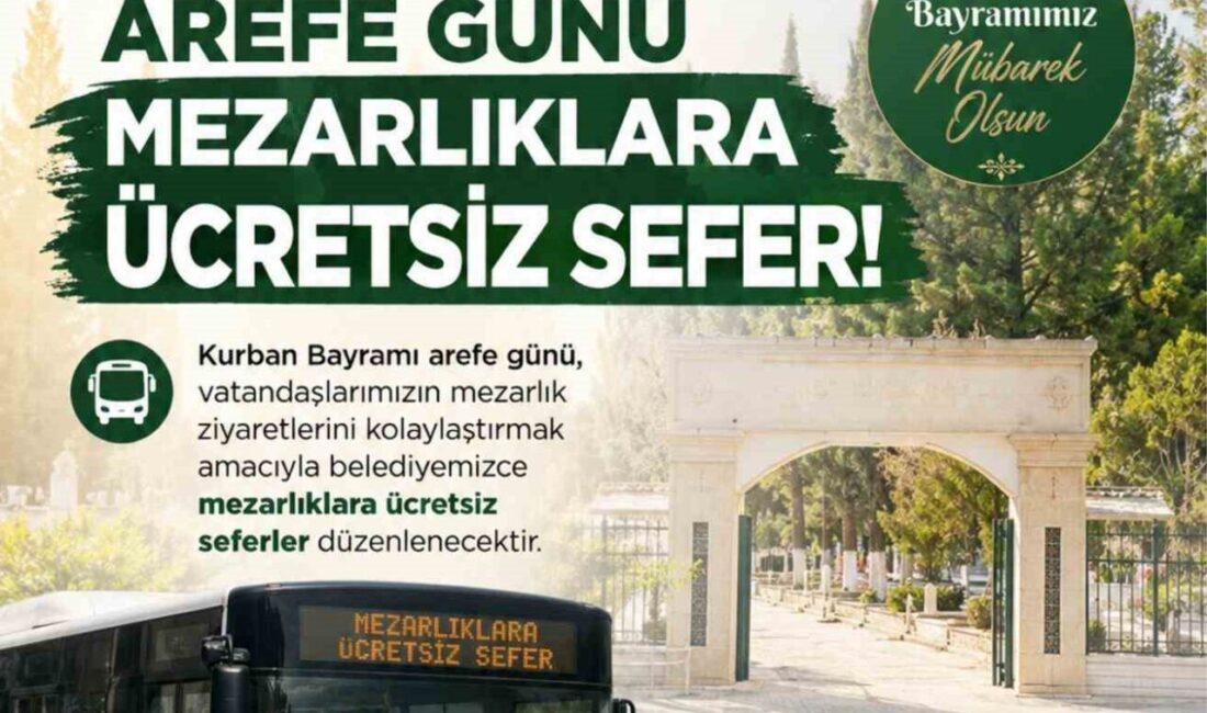 Nazilli Belediyesi, Kurban Bayramı öncesinde vatandaşların mezarlık ziyaretlerini kolaylaştırmak amacıyla