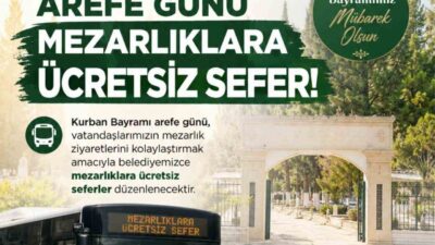 Nazilli Belediyesi, Kurban Bayramı öncesinde vatandaşların mezarlık ziyaretlerini kolaylaştırmak amacıyla