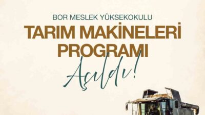 Niğde Ömer Halisdemir Üniversitesi Bor Meslek Yüksekokulu bünyesinde, tarımsal üretimde