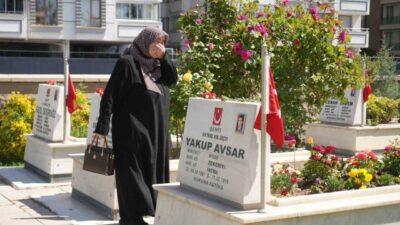 Kurban Bayramı dolayısıyla Vali Nedim Akmeşe ve il protokolü şehitliği
