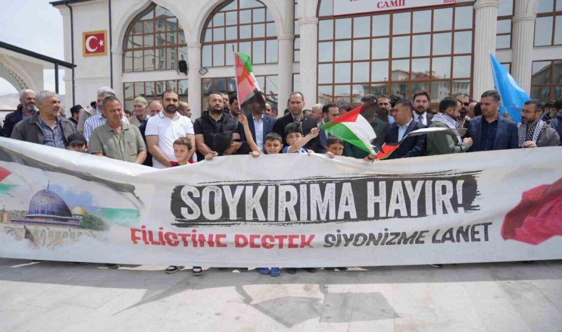 Niğde’de Filistin’e destek amacıyla bir araya gelen sivil toplum kuruluşları,