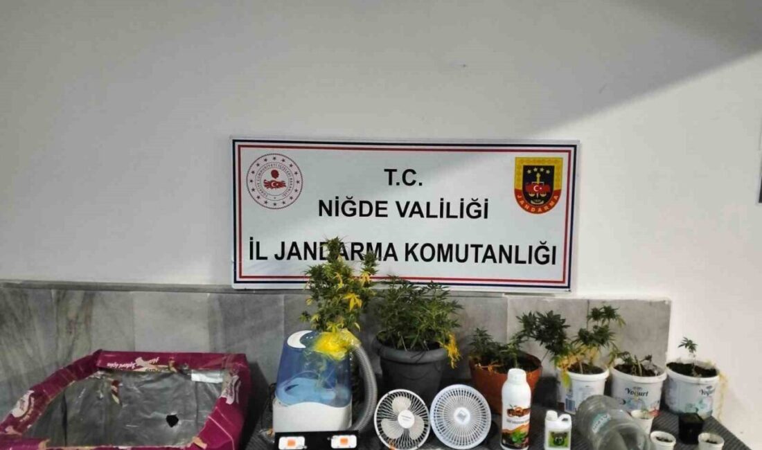 Niğde İl Jandarma Komutanlığı ekiplerince narkotik suçlarla mücadele kapsamında düzenlenen