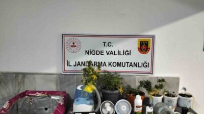 Niğde İl Jandarma Komutanlığı ekiplerince narkotik suçlarla mücadele kapsamında düzenlenen