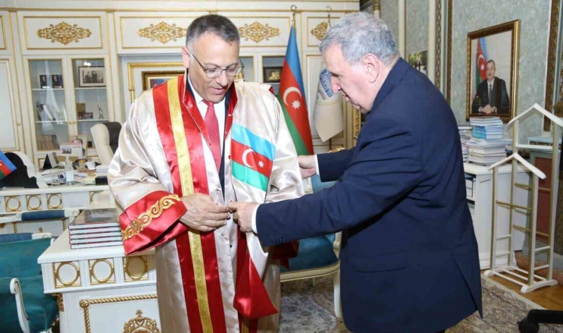 Iğdır Üniversitesi Rektörü Prof. Dr. Ekrem Gürel’e Azerbaycan Milli İlimler