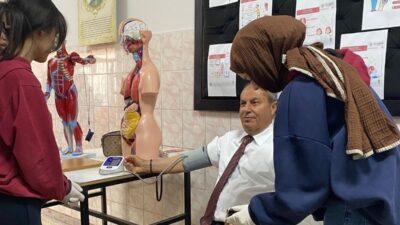 Erzurum’da “Maarifin Kalbinde Marifetli Gençlik” kapsamında, öğrenciler saha da örnek