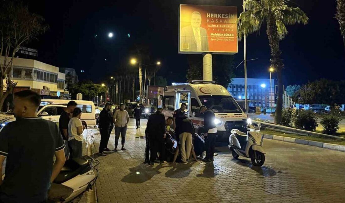 Antalya’nın Gazipaşa ilçesinde meydana gelen motosiklet kazasında 1 kişi ağır