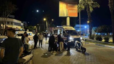 Antalya’nın Gazipaşa ilçesinde meydana gelen motosiklet kazasında 1 kişi ağır