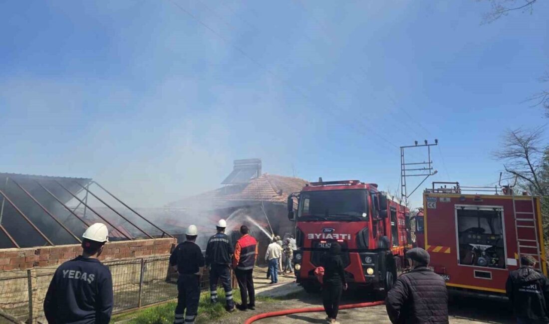 Ordu’nun Kumru ilçesinde 3 katlı bir binada çıkan yangın, itfaiye