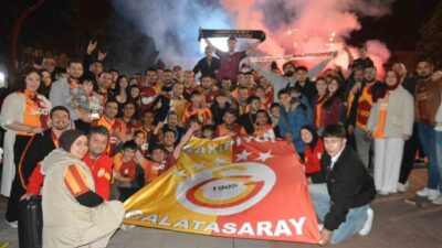 Ordu’nun Ünye ilçesinde, Galatasaray’ın Trendyol Süper Lig’de 26’ncı şampiyonluğunu ilan