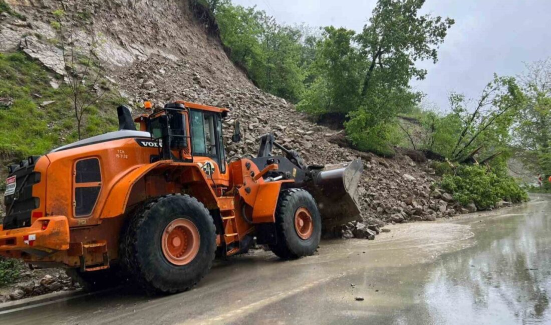 Ordu’nun Kumru ilçesinde yağışların ardından etkili olan heyelan nedeniyle kısmen