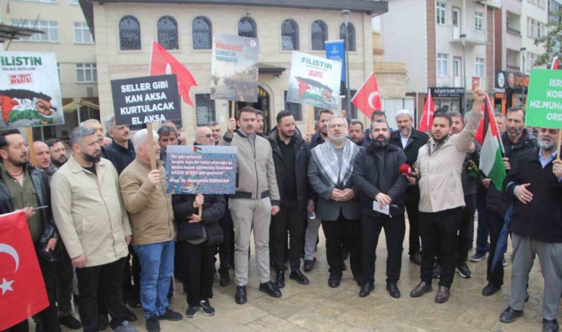 Ordu’da sivil toplum kuruluşları (STK) üyeleri, Global Sumud Filosu’na uluslararası