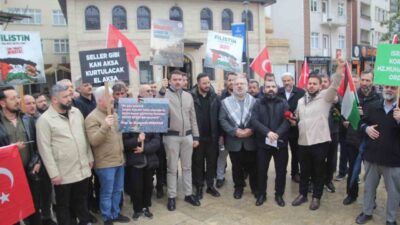 Ordu’da sivil toplum kuruluşları (STK) üyeleri, Global Sumud Filosu’na uluslararası