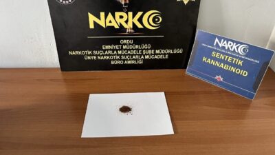 Ordu’da düzenlenen uyuşturucu operasyonunda gözaltına alınan bir şüpheli, sevk edildiği