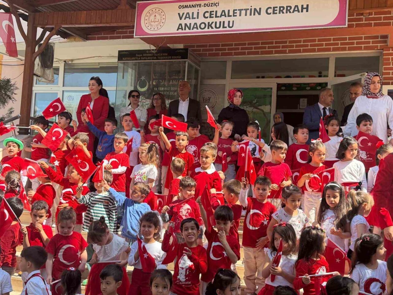 Osmaniye’nin Düziçi ilçesinde eğitim veren Vali Celalettin Cerrah Anaokulu tarafından,