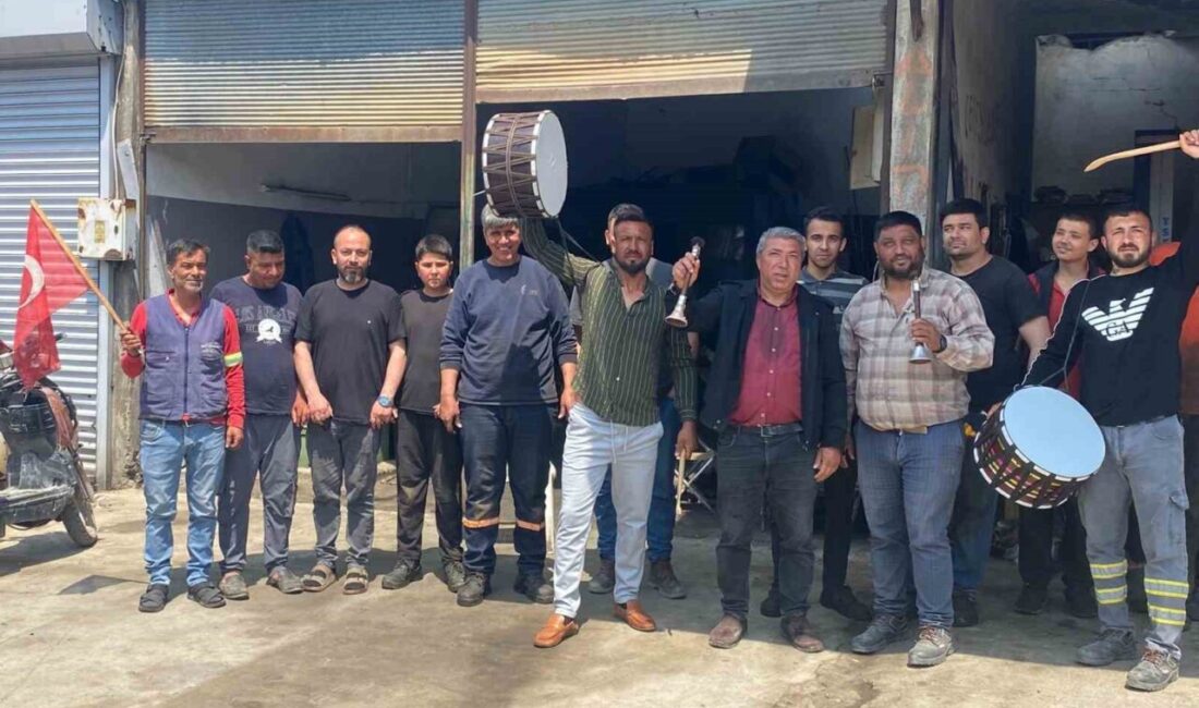 Osmaniye’nin Düziçi ilçesinde sanayi esnafı, 1 Mayıs Emek ve Dayanışma