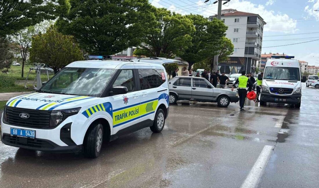 Aksaray’da karşıdan karşıya geçmek isterken otomobilin çarptığı yaşlı kadın ağır