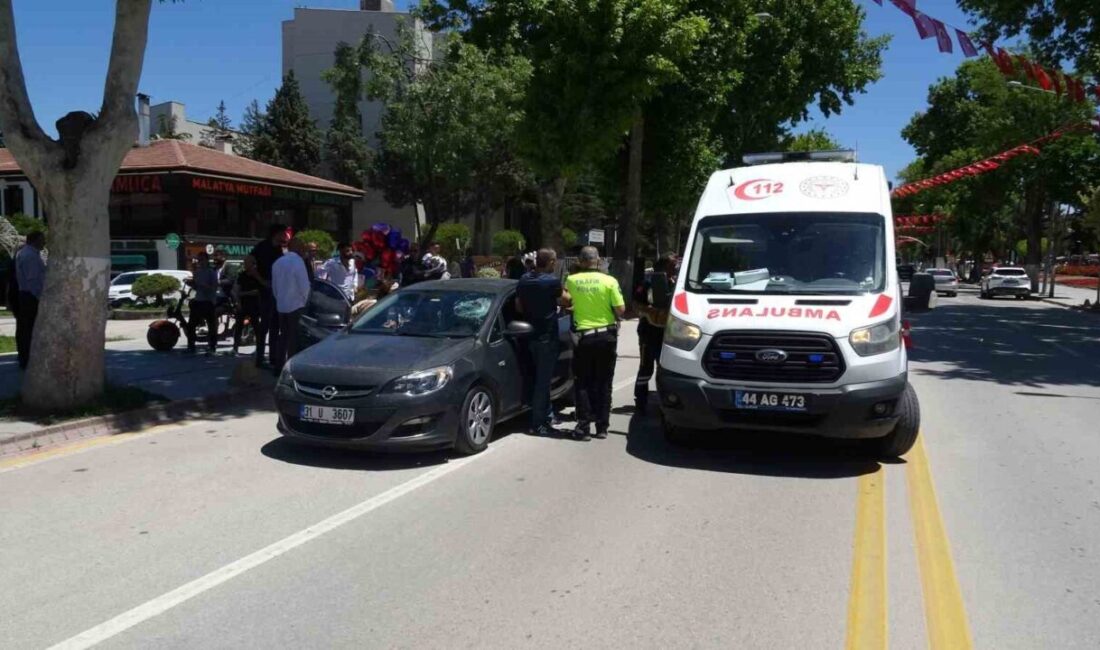Malatya’da otomobilin çarptığı yaya ağır yaralandı. Kaza, saat 12.00 sıralarında
