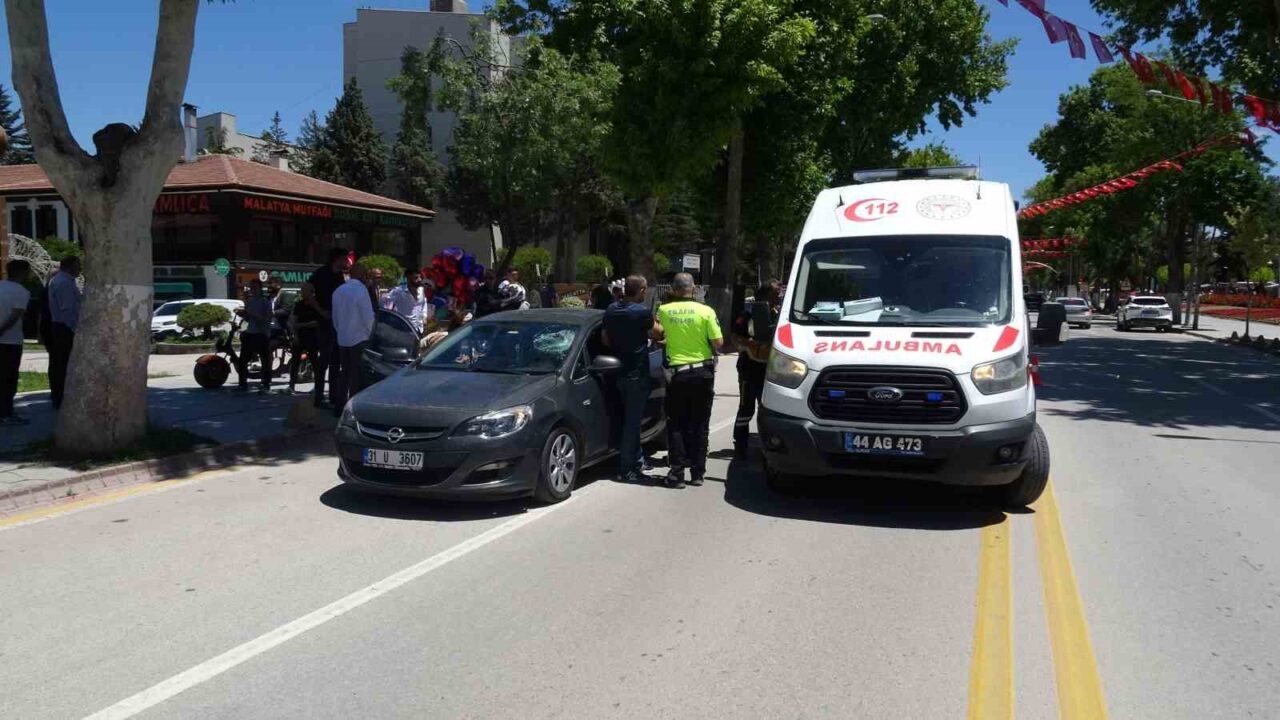 Malatya’da otomobilin çarptığı yaya ağır yaralandı. Kaza, saat 12.00 sıralarında