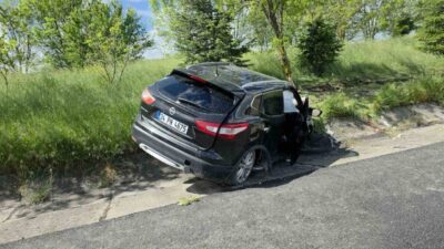 Edirne-İstanbul Otoyolu Lüleburgaz-Ergene arasında etkili olan dolu yağışı trafik kazalarına