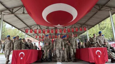 Çorum’da “Engelliler Haftası” dolayısıyla düzenlenen temsili askerlik yemin töreninde özel