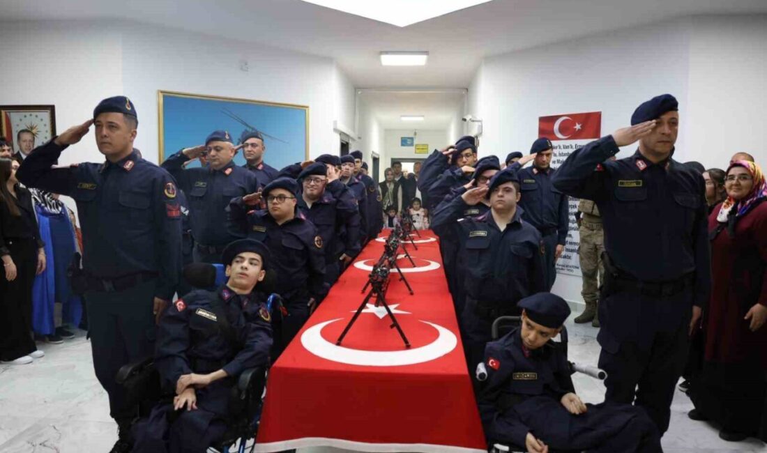 Nevşehir’de özel ihtiyaçlı gençler için temsili askerlik yemin töreni düzenlendi.